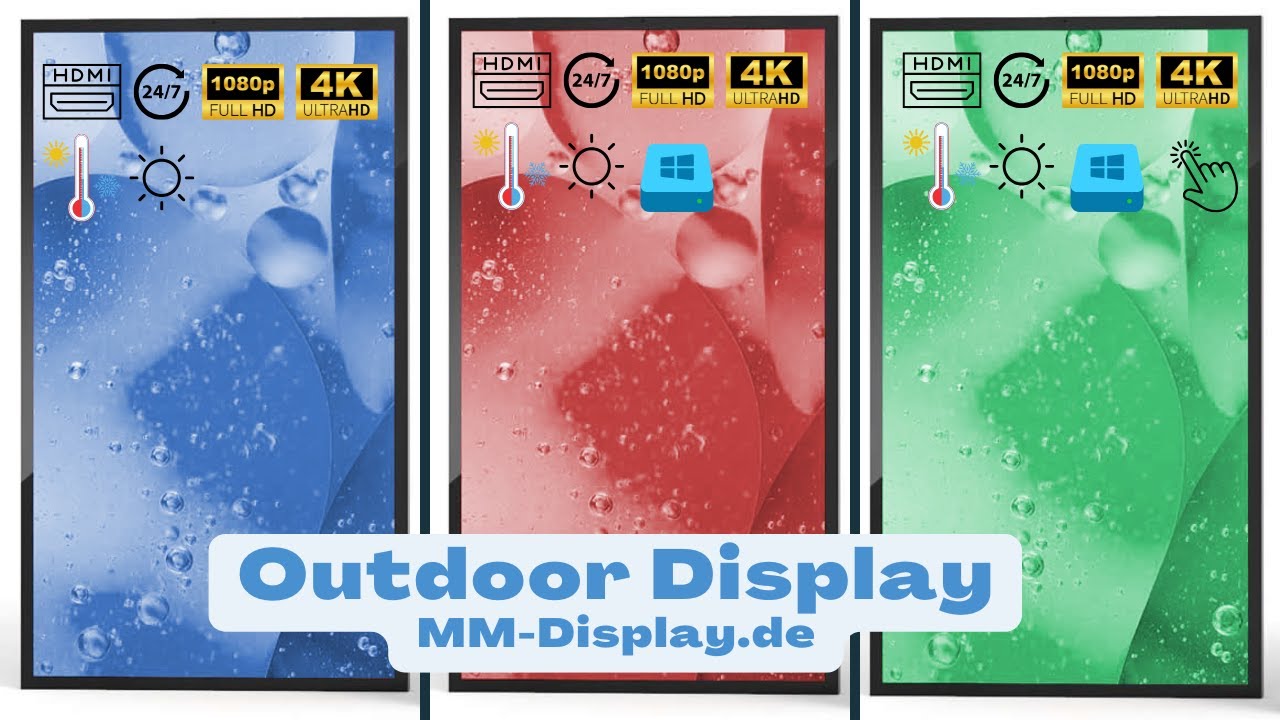 Outdoor Displays IP66  f&uuml;r jede Umgebung &ndash; Robuste Digital Signage L&ouml;sungen bei jedem Wetter
