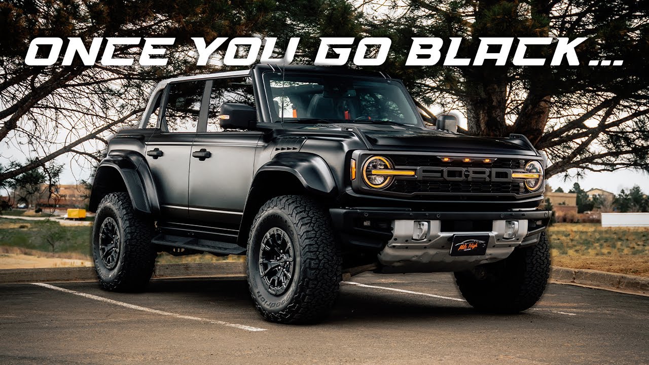 Ford Bronco Raptor Wrapped In Matte Black PPF!