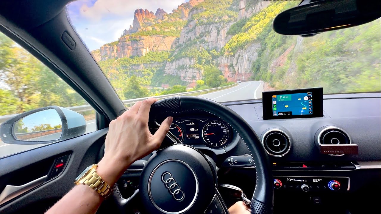 Driving the Montserrat Mountain Road | Scenic Ride from Monistrol to the Monastery (POV)