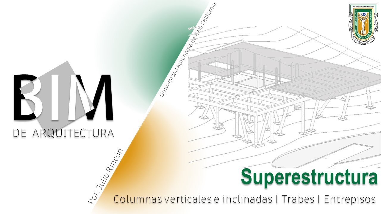 BIM de Arquitectura | C6 | Superestructura - Columnas verticales e inclinadas, trabes y entrepisos