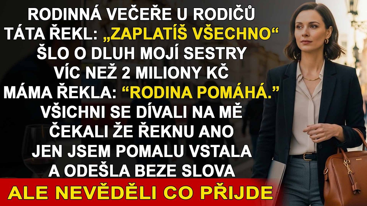 Rodina chtěla, abych zaplatila sestřin dluh 2 miliony Kč… tak jsem odešla od stolu