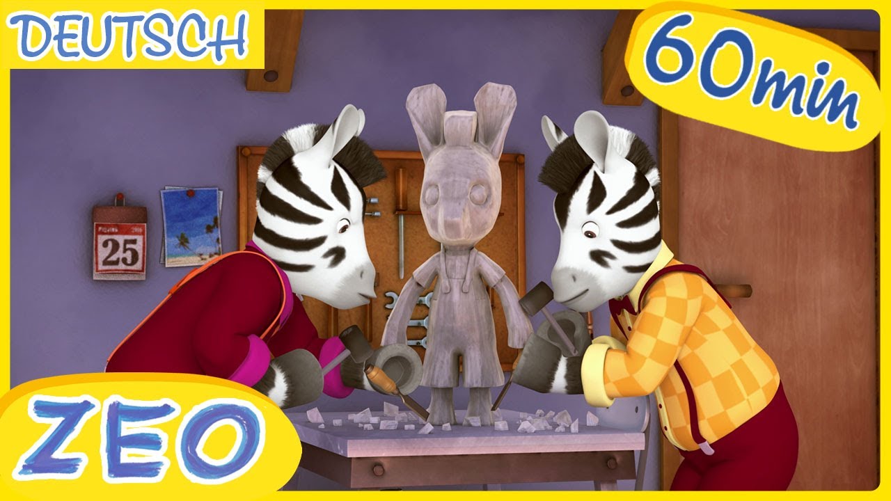 1 Stunde Zeo auf Deutsch 🦓 | Zeo mal Zwei | Lustige Cartoons
