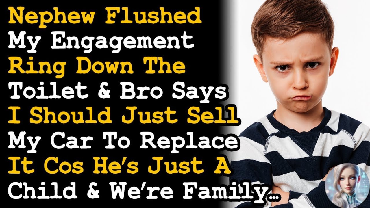 Nephew Flushed My Engagement Ring Down The Toilet Bro Says I Should Just Sell My Car To