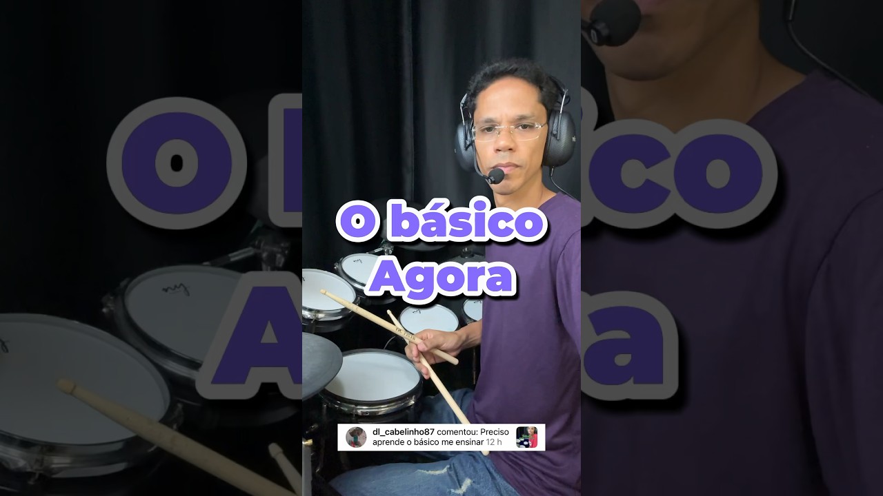 Como aprender o básico agora para tocar bateria?