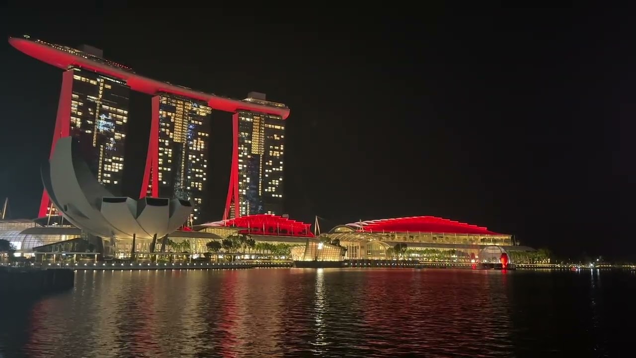 Marina Bay Light Show _ Singapore 🇸🇬 