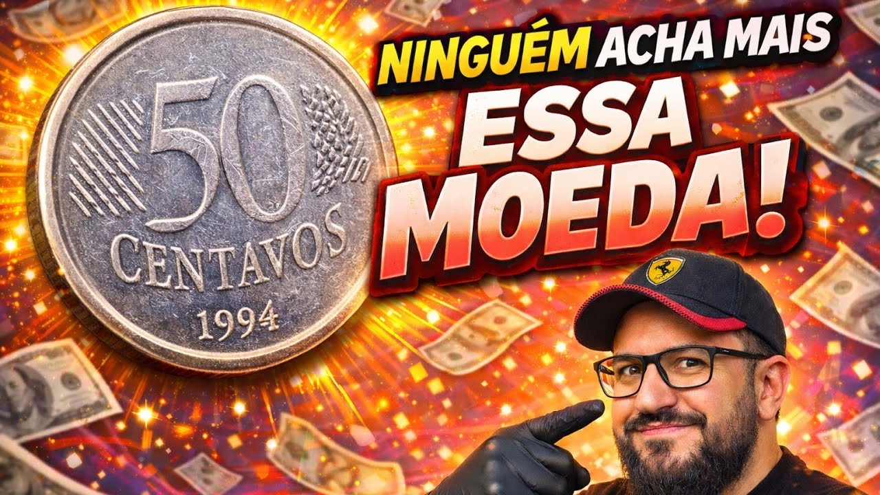 👉 Nem no Garimpo, Nem no Troco! Moeda rara de 50 centavos 1994, você tem ela?