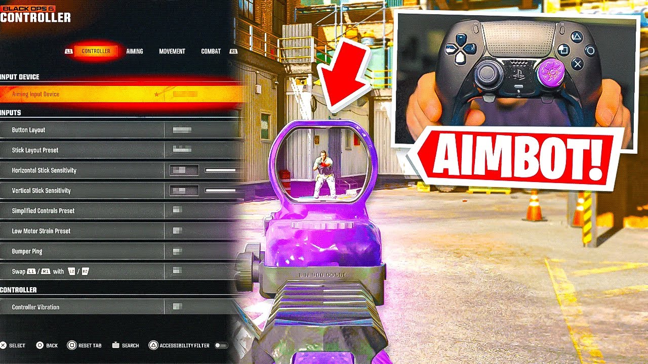 BLACK OPS 6 Aim Assist Settings + HANDCAM 🎮 (BO6 Best Aim Assist Settings)