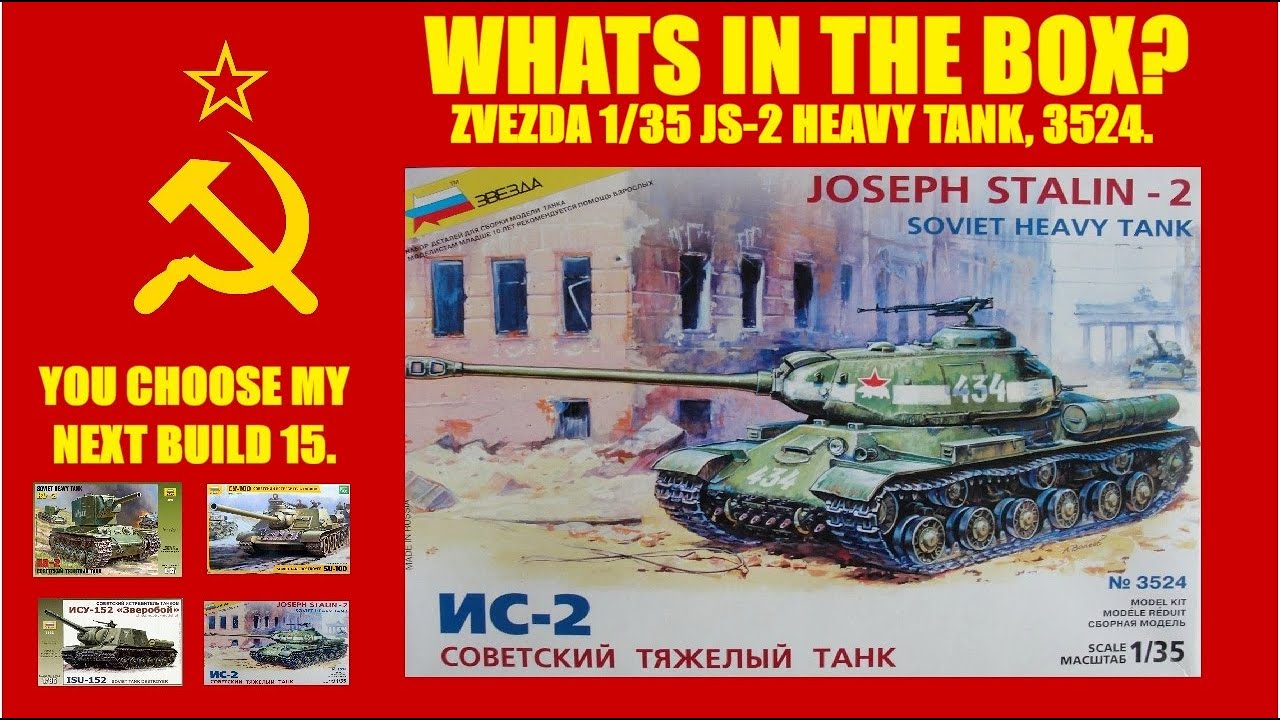 ЧТО В КОРОБКЕ? ZVEZDA 1/35, СОВЕТСКИЙ ТЯЖЕЛЫЙ ТАНК ИС-2, 3524. ОБЗОР МОДЕЛИ 426.