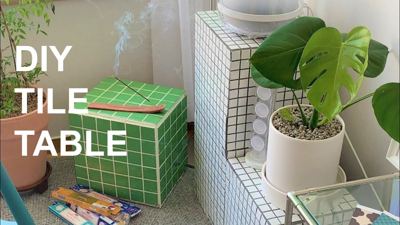 공간박스로 타일테이블 타일스툴 만들기 #타일테이블 #tiletable