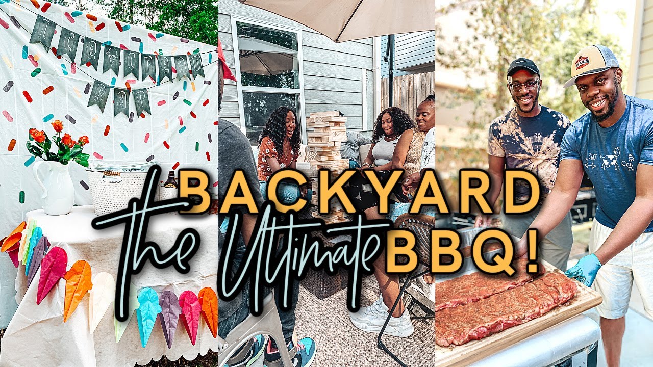 BACKYARD PARTY IDEAS!  Backyard Cookout Ideas + Ice Cream Bar! | Backyard Entertainment Ideas