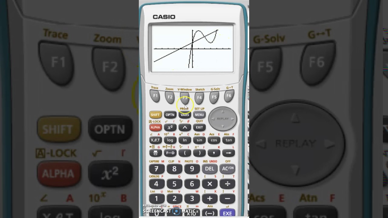 Résolution graphique des équations sur la graph 35+E