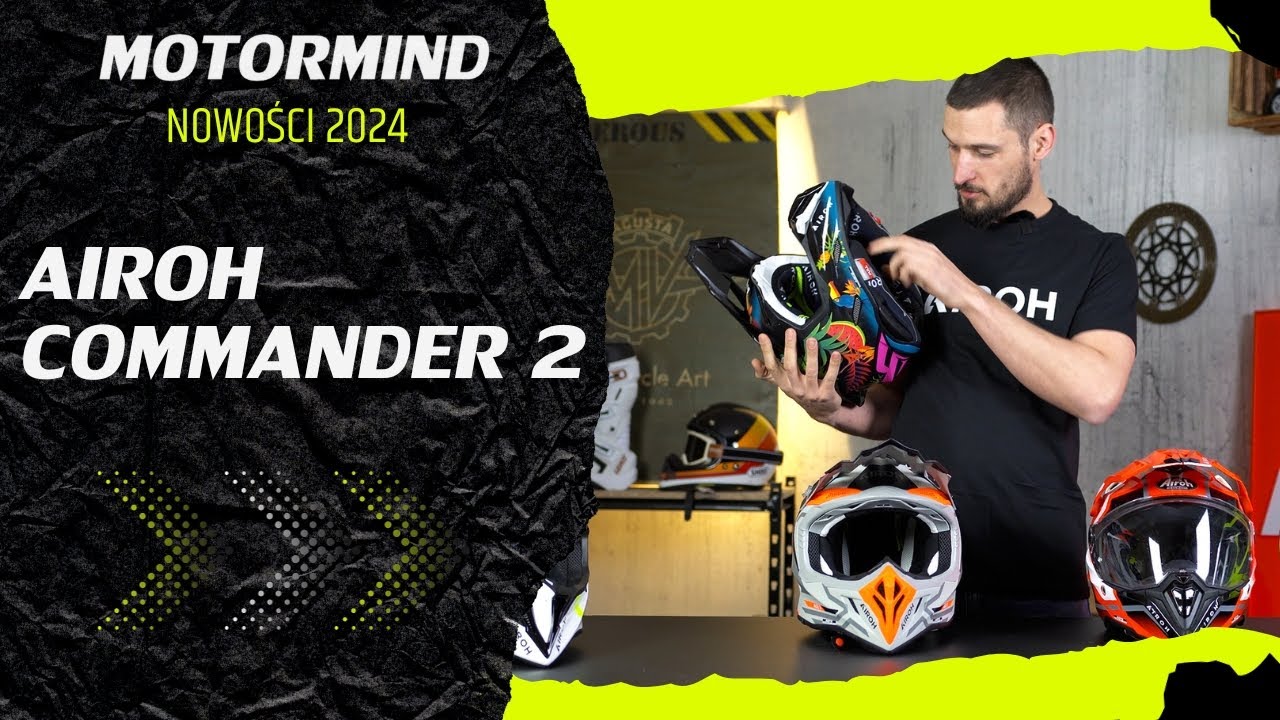 Airoh - Commander 2, ACE 2, Spark 2 i inne. Kaski offroad'owe w 2024