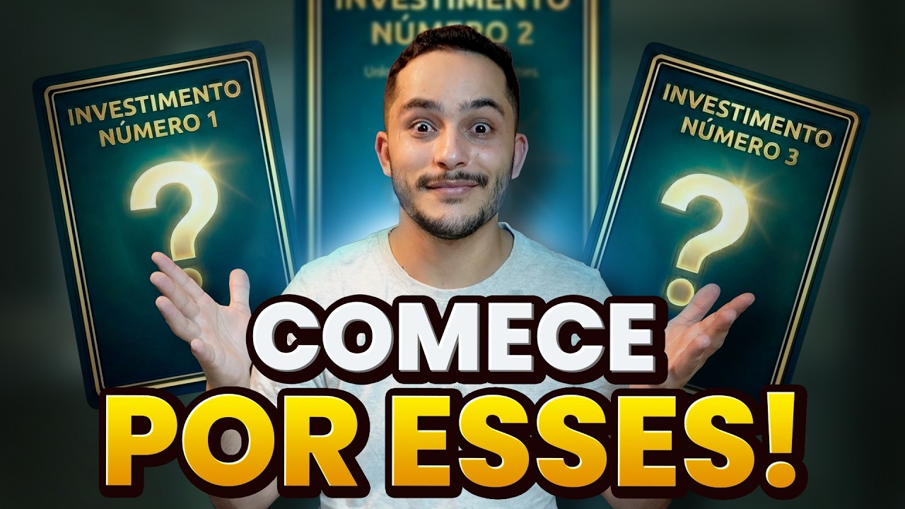 OS 3 MELHORES INVESTIMENTOS PRA QUEM É INICIANTE | FAÇA ISSO AGORA!