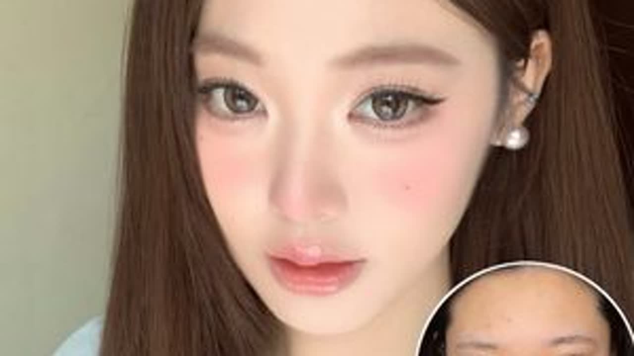 新手小白快来跟我学这个清透感韩妆#新手化妆教程 #妆教 #化妆技巧 #美妆模范生