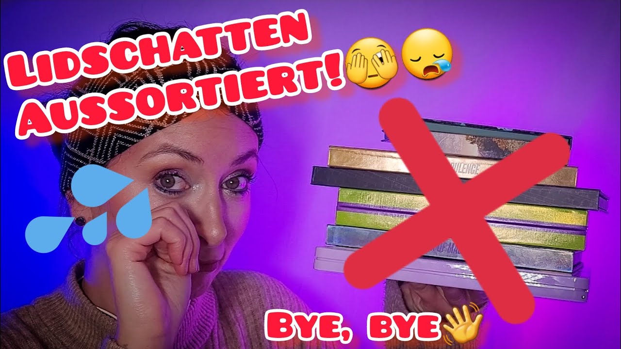 Finales Aussortieren 2023 🗑| #declutter Lidschattenpaletten 🎨