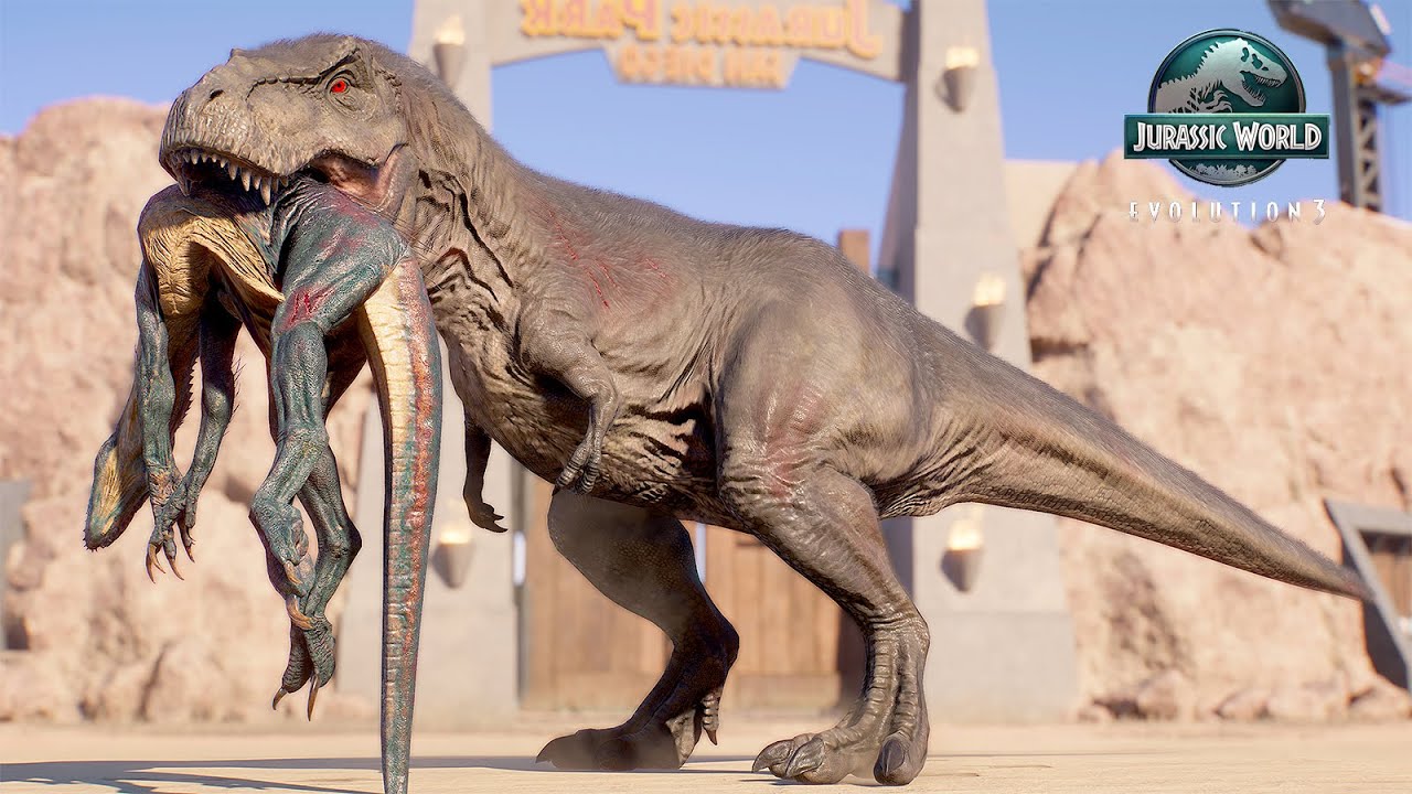 ALL DINOSAURUS BATTLE ROYALE IN SAN DIEGO MAP - JURASSIC WORLD EVOLUTION 3