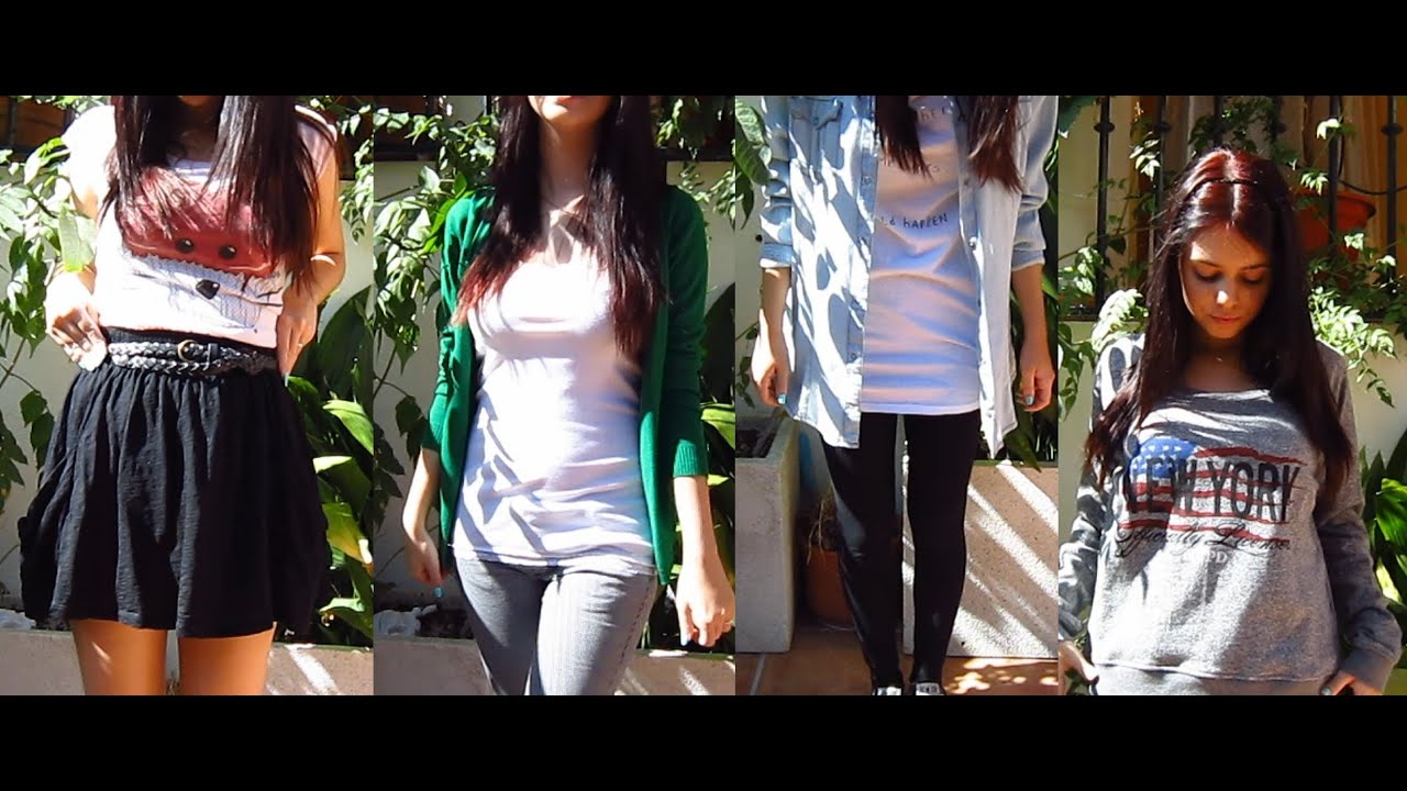 ♥ Back to School: 4 Outfits Comodos para ir a Clase ♥
