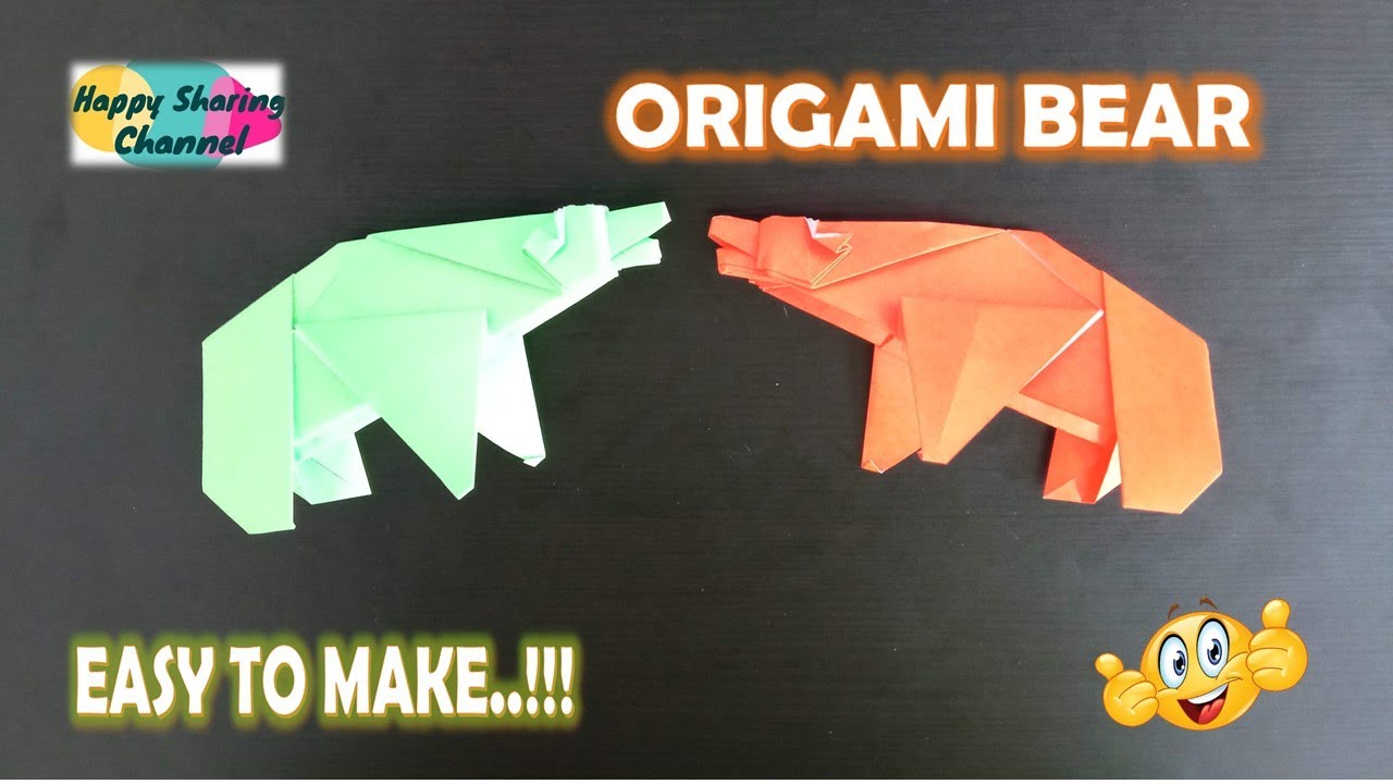Origami Bear - Easy Origami Instructions