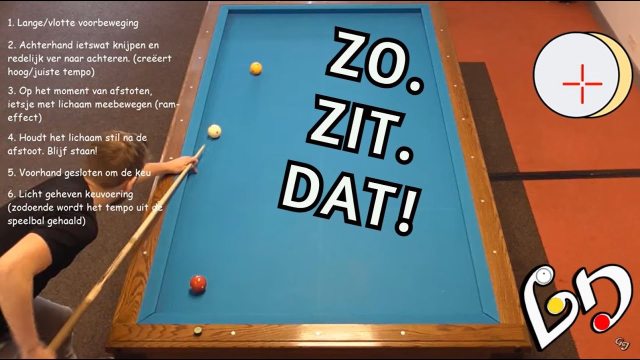 ZO SPEEL JE DEZE GEKKE VERZAMELSTOTEN VIA 3 BANDEN! - NU JIJ! :D | Carambole Biljarten / Driebanden