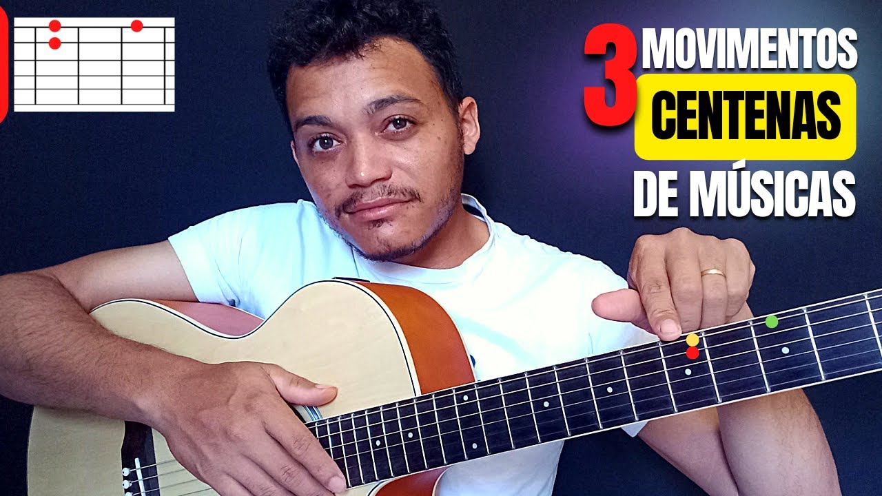 3 MOVIMENTOS certeiros no violão que tocam CENTENAS de músicas | Só 3 Lugares no braço 👍