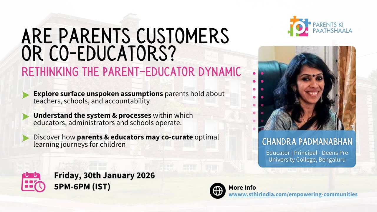 Parents ki Paathshala #48 with Chandra Padmanabhan