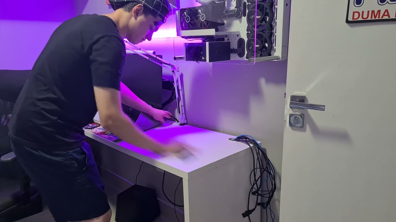 UPGRADE NO SETUP | Colocando Meu Gabinete na Parede Thermaltake Core P3