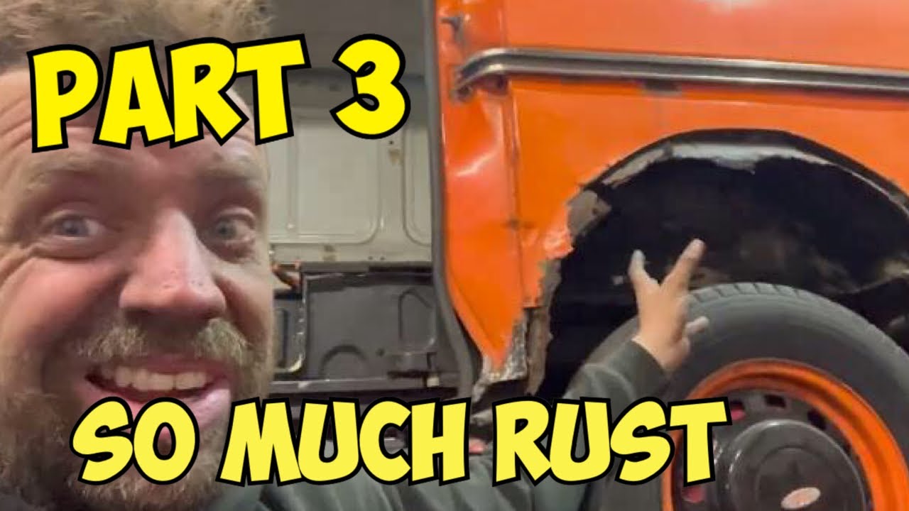 REBUILDING A VERY RUSTY FORD TRANSIT VAN Ep 3