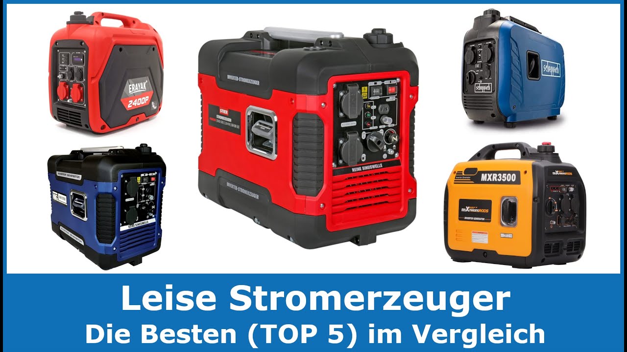 Die besten leisen Stromerzeuger (TOP 5) 🥇 Testsieger im Vergleich (gut und g&uuml;nstig)