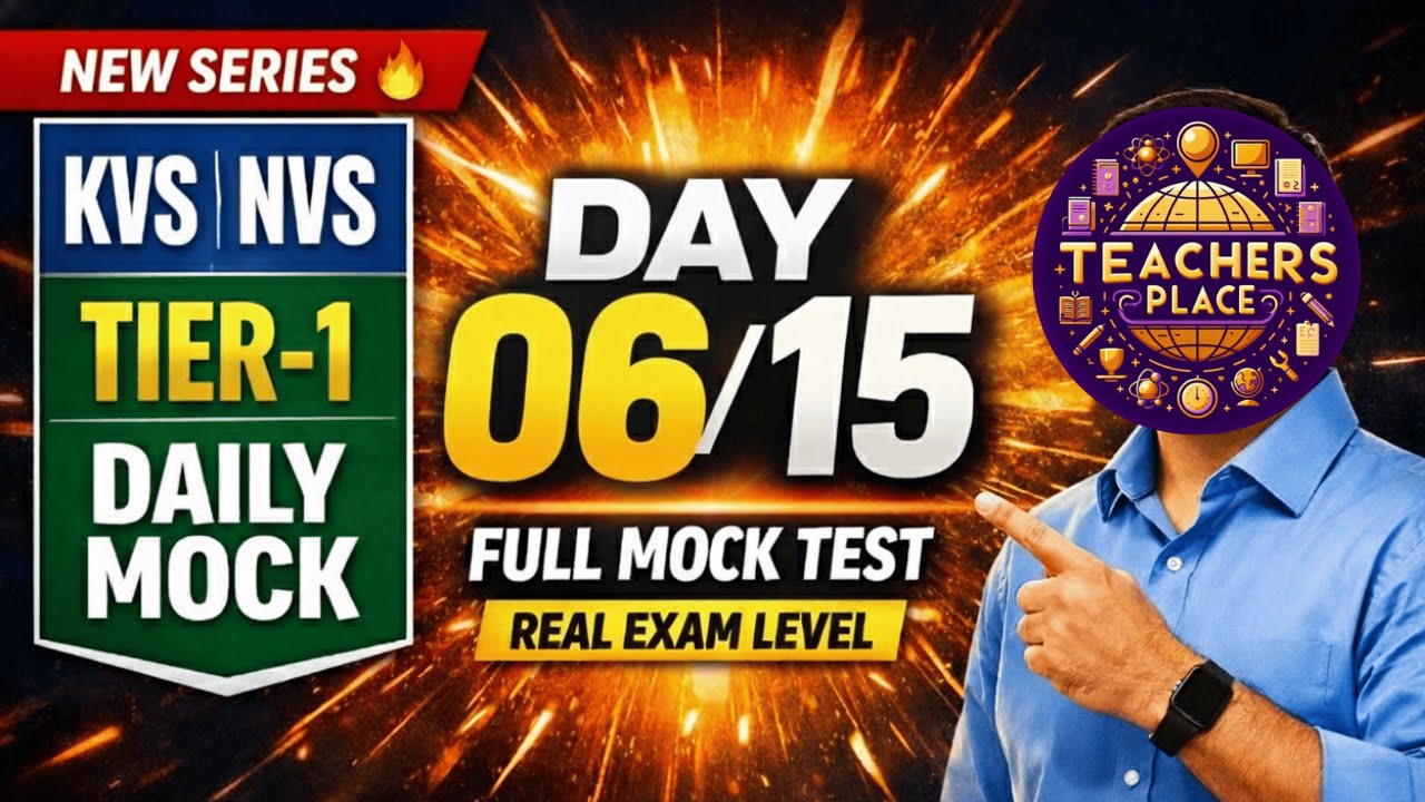 Day 06/15 🔥 KVS NVS Tier 1 Full Mock Test | Daily Practice for Selection