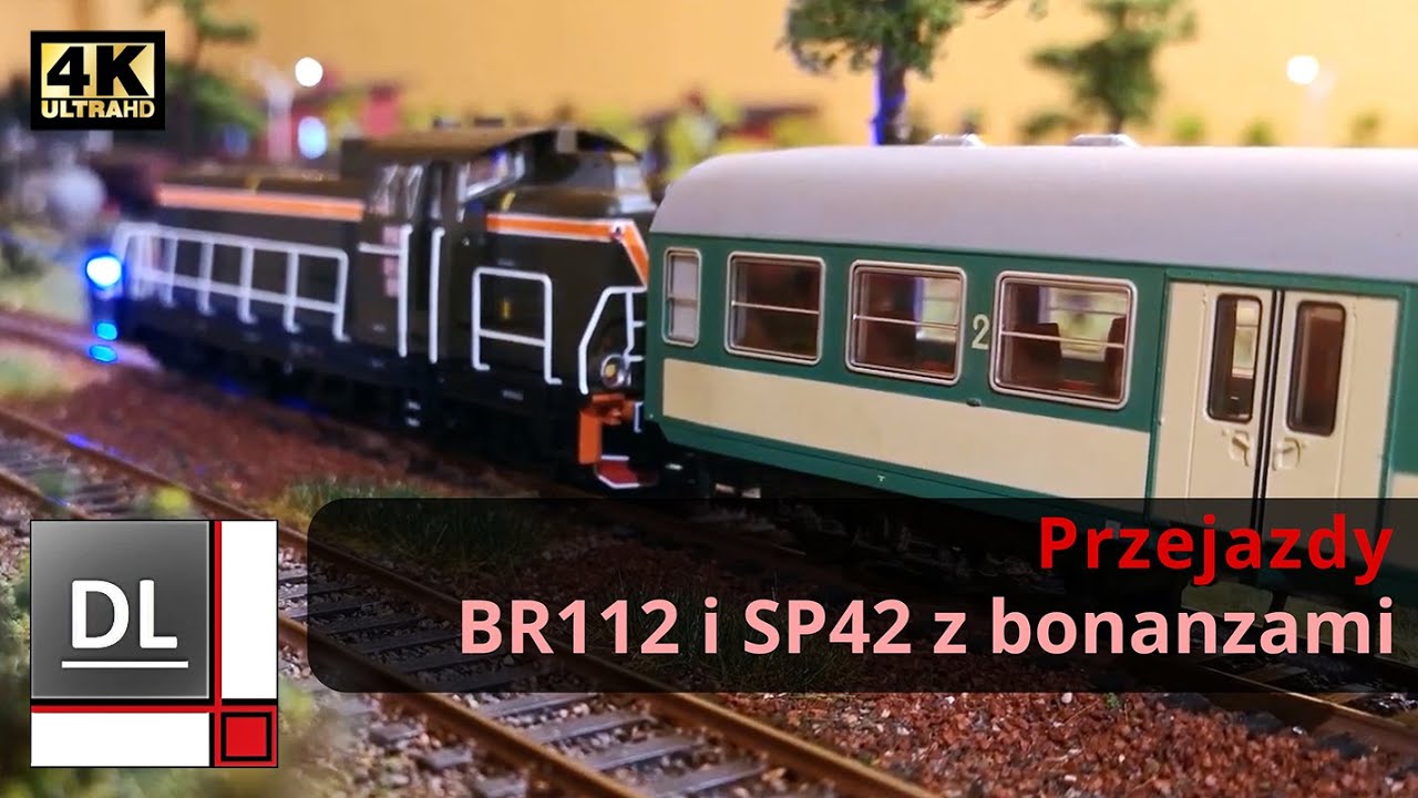 BR112 i SP42 Przejazd składu osobowego z bonanzami #Makieta #Piko #H0 #DCC #PKP #SM42