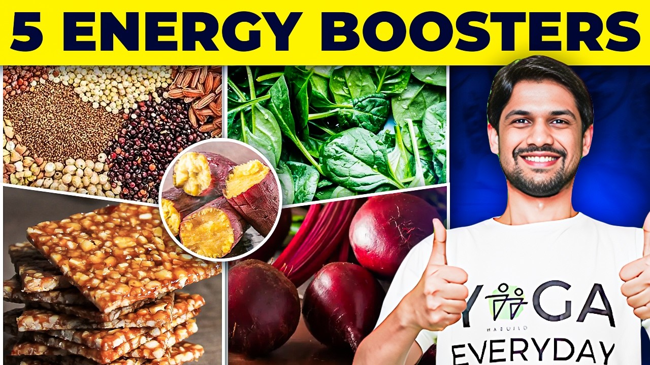 Top 5 Foods to Increase ENERGY LEVELS | Natural Ways to Feel Energetic | Saurabh Bothra