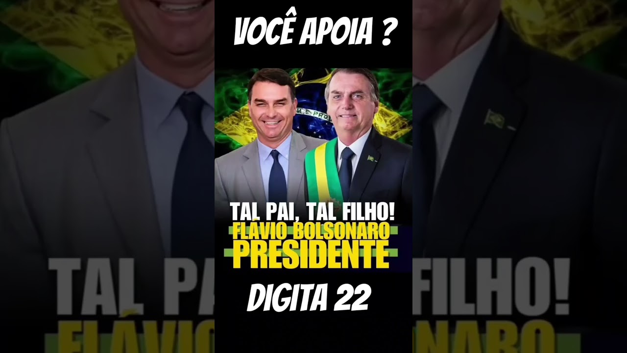 FLÁVIO BOLSONARO DISPARA NA CORRIDA ELEITORAL PARA PRESIDENTE DO BRASIL.