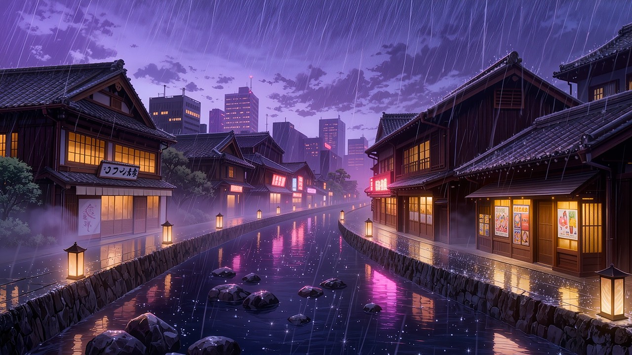 90s Rain Lofi Chill 🌧️ Calm Chillhop Beats for Study and Focus - 12 Hours Chill Mix
