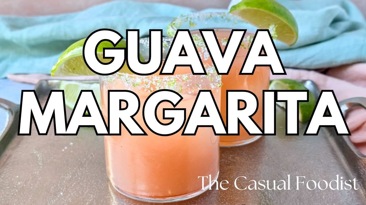 Guava Margarita - Easy and Delicious Tropical Cocktail Recipe for Summer!