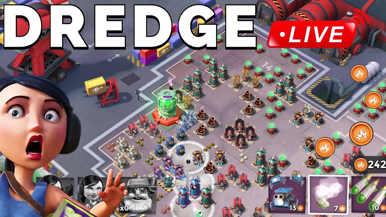 DREDGE solo 🔴 LIVE recorded - BOOM BEACH best gameplay/operation attack strategy/tips&tricks