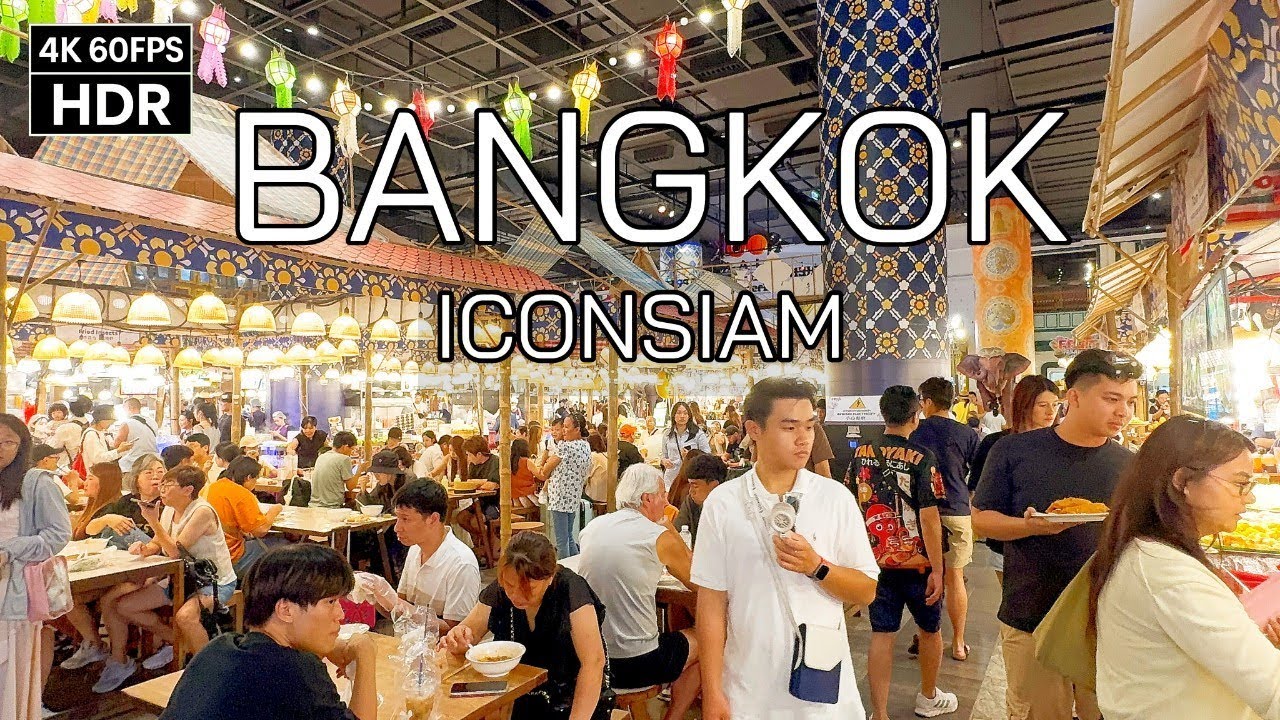 🇹🇭 Walking in iconsiam Bangkok |  4K HDR Mall Tour in Thailand’s Shopping Paradise!