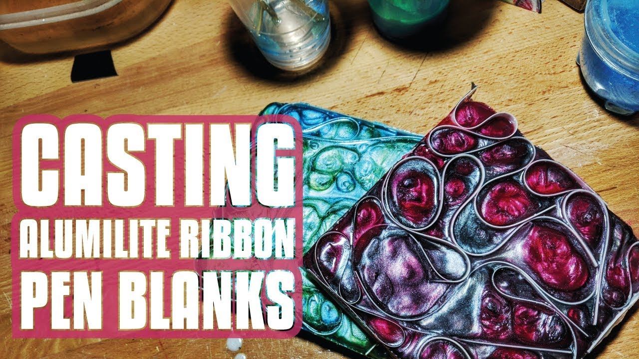 Resin Casting | Alumilute Ribbon Pen Blank Casting