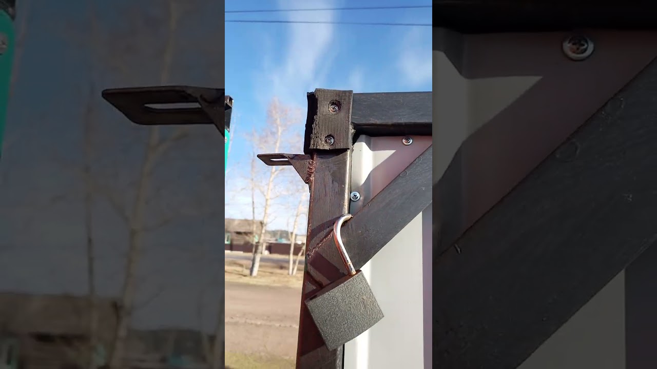 Откатные ворота своими руками по угольнику.