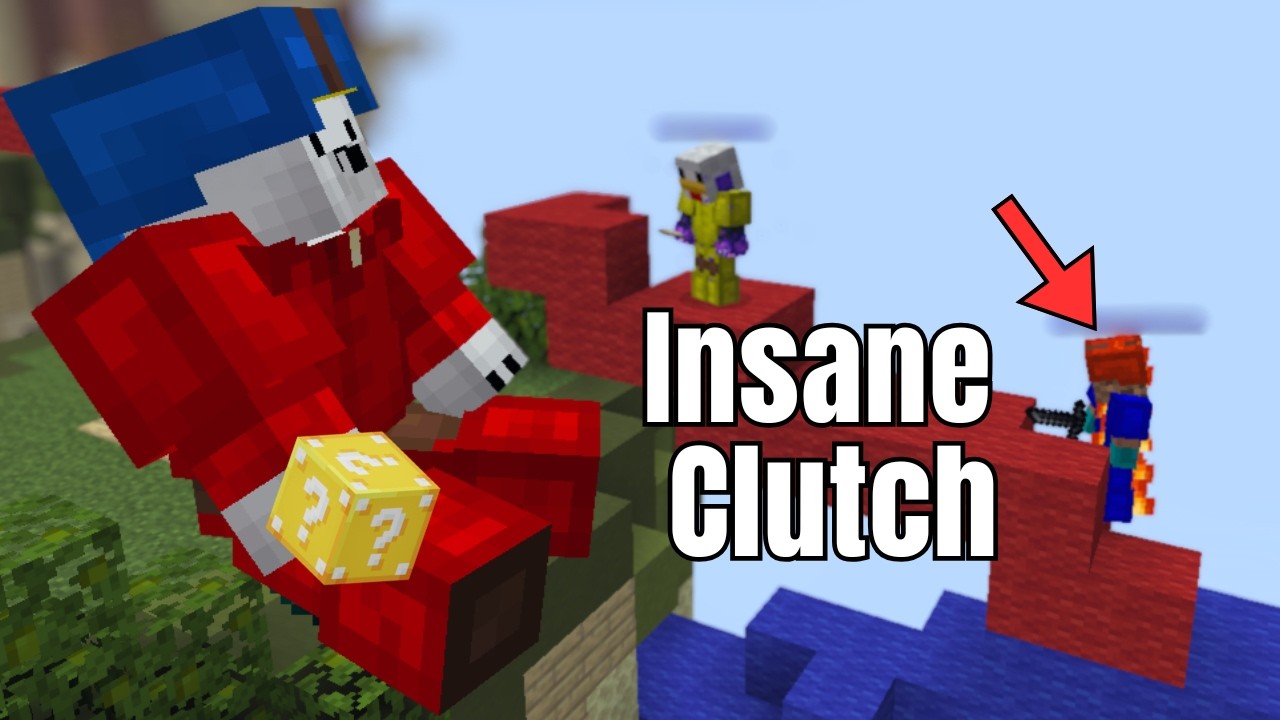 The Luckiest Lucky Block 2v2 Ever (bedwars)