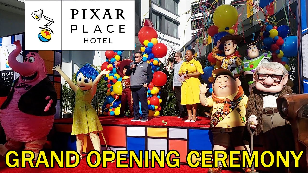 Pixar Place Hotel Grand Opening Ceremony with Pete Docter and Bing Bong - January 30, 2024