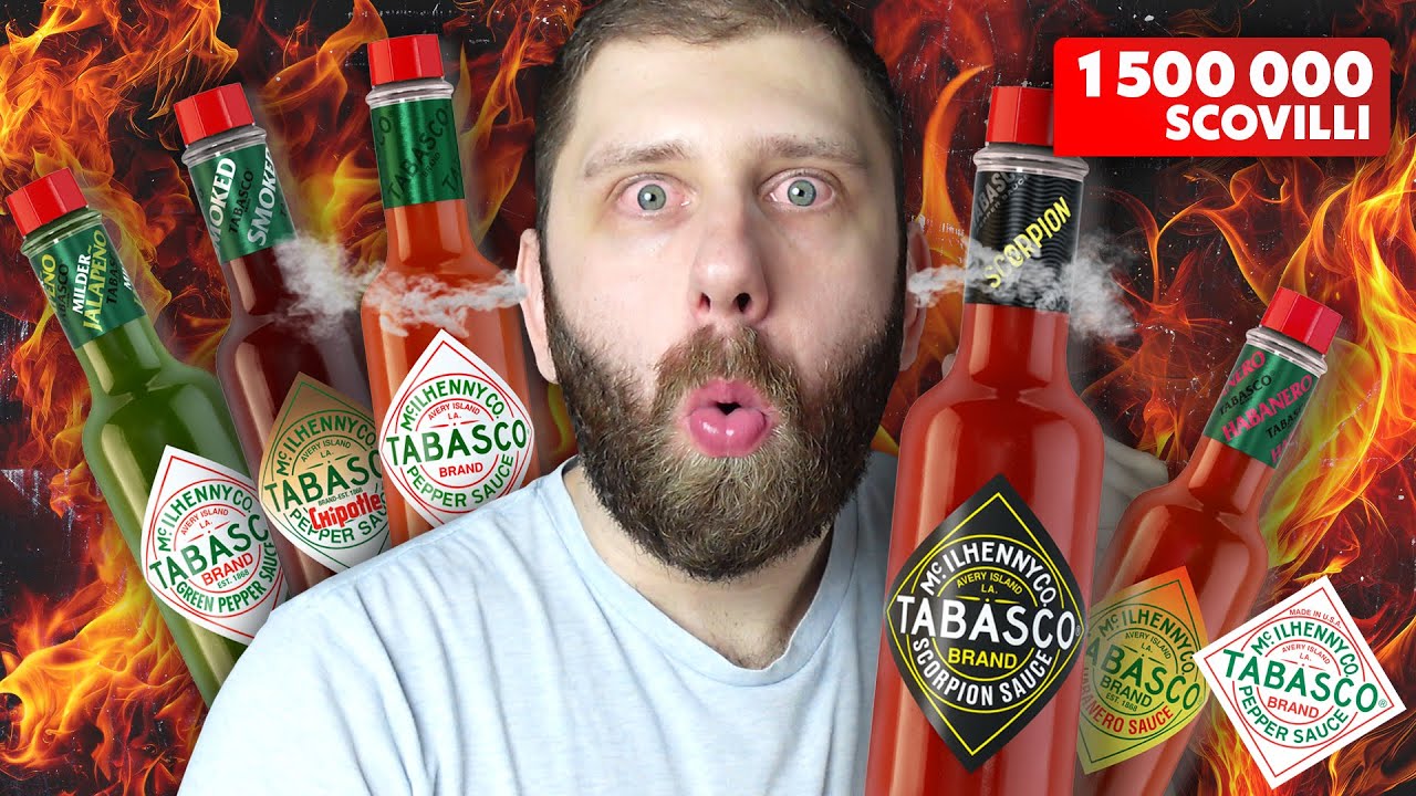 Jak OSTRE są sosy TABASCO? Testuję WSZYSTKIE smaki!
