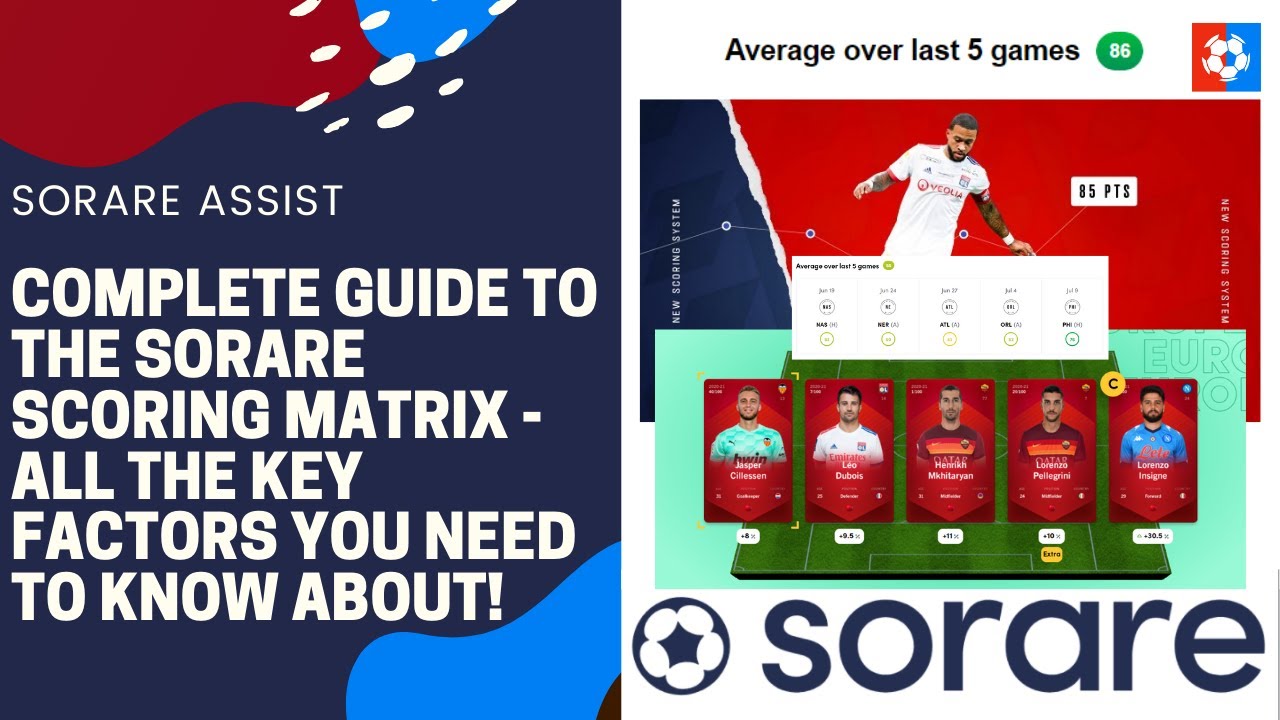 Complete guide to the Sorare scoring matrix  - All the key factors you need to know about!