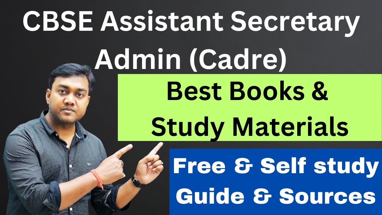 Best Books and Study-Materials for cbse assistant secretary (Admin Cadre) || Nishant eAcademy