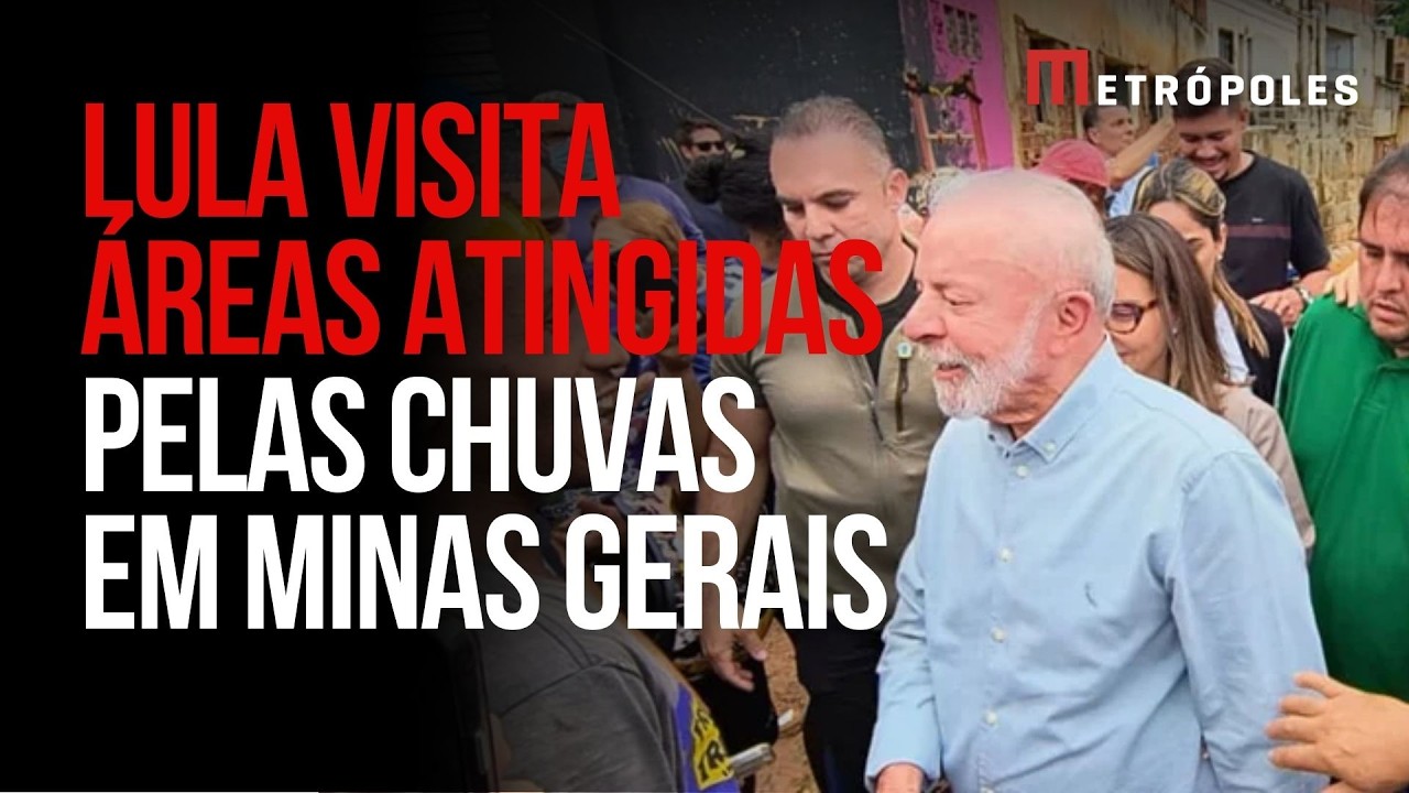 Presidente Lula visita Ubá após enchentes; veja imagens