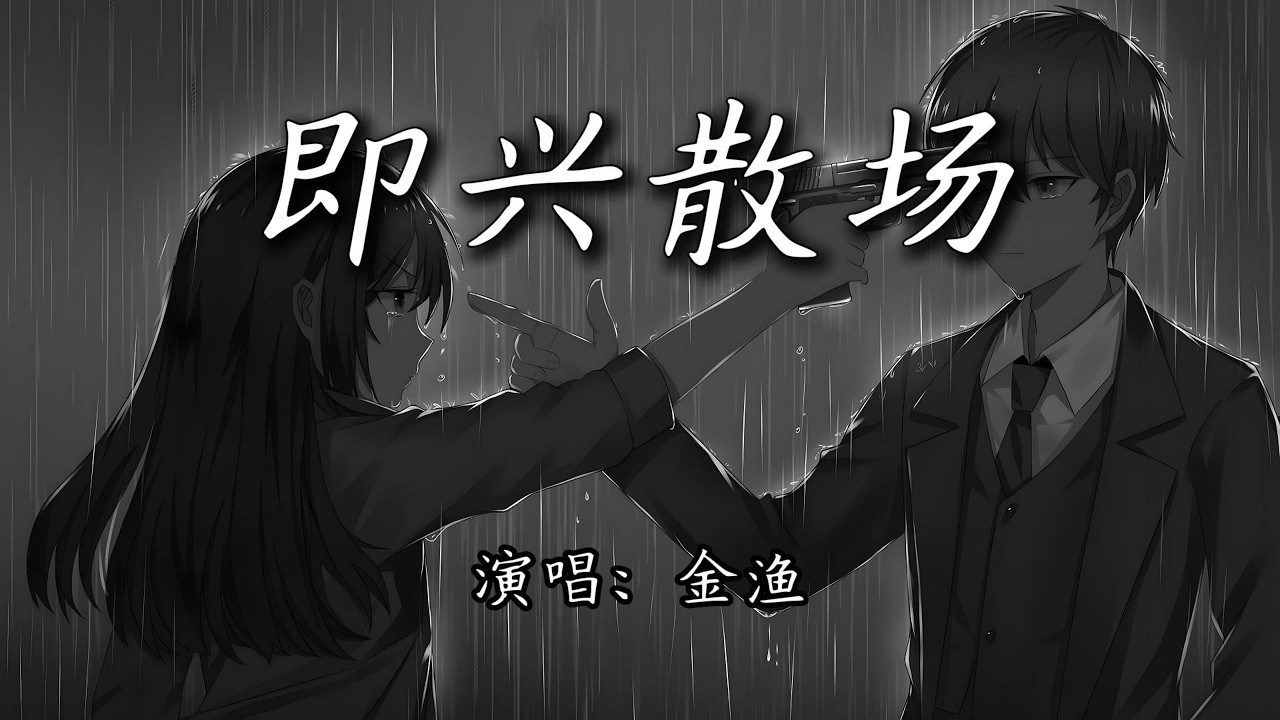 金渔 - 即兴散场『子弹用悲伤填装，对我心脏开了一枪。』【4K | 动态歌词MV】
