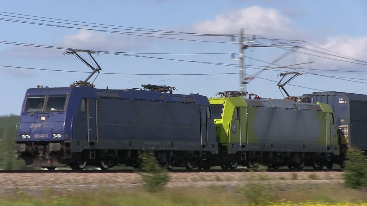 Br 185 MGW Service 185 642-6 och 185 534-5 fd CFL cargo i SCA-pendeln till Munksund.