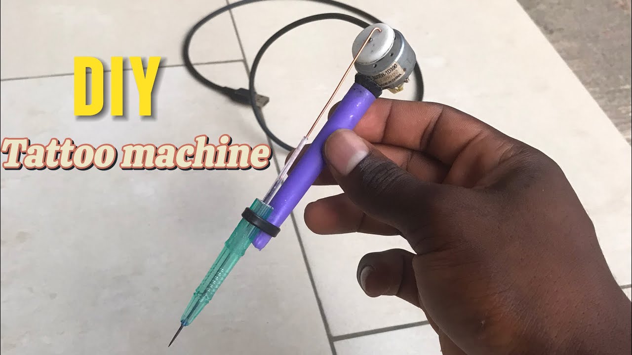How to make a simple tattoo machine at home(DIY)