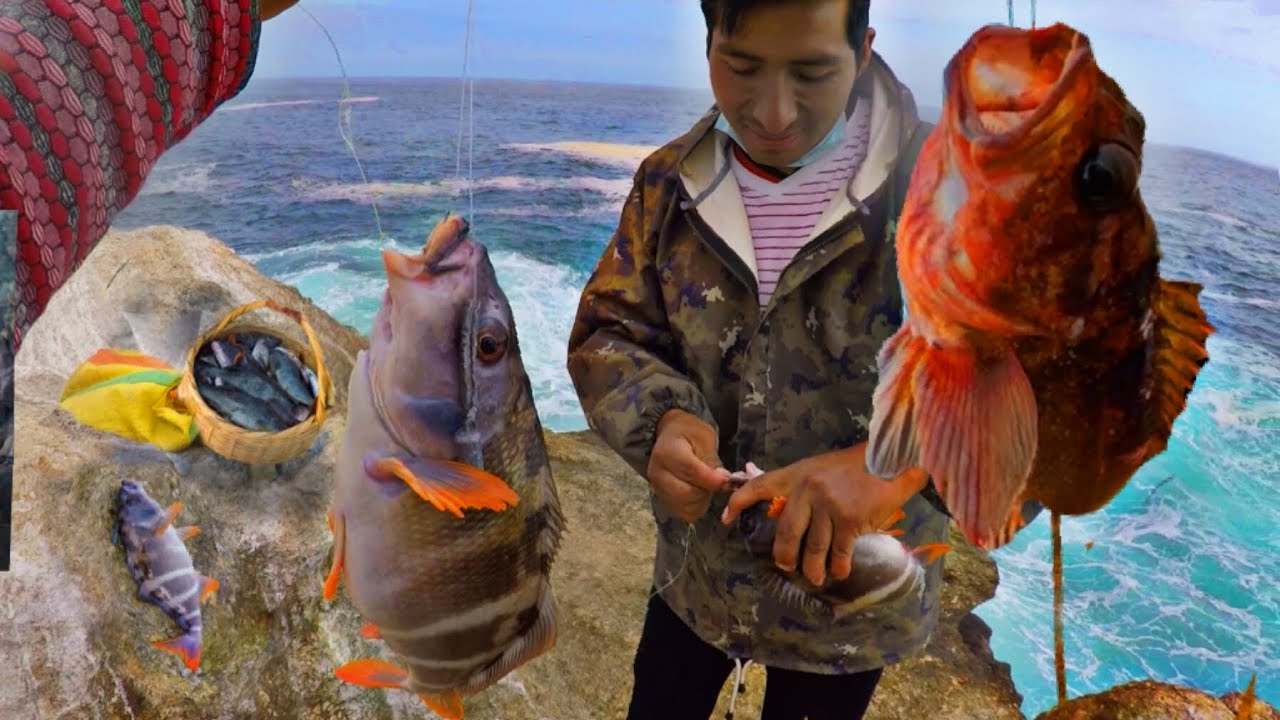 Bajamos Pendiente Riesgosas para Pescar 🎣 - Pesca de Pintadilla al filo de pe&ntilde;as