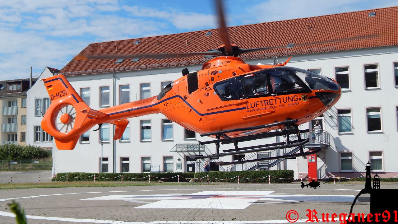 [HD] Christoph 34 , Landung und Start am Klinikum Stralsund , DHZSI