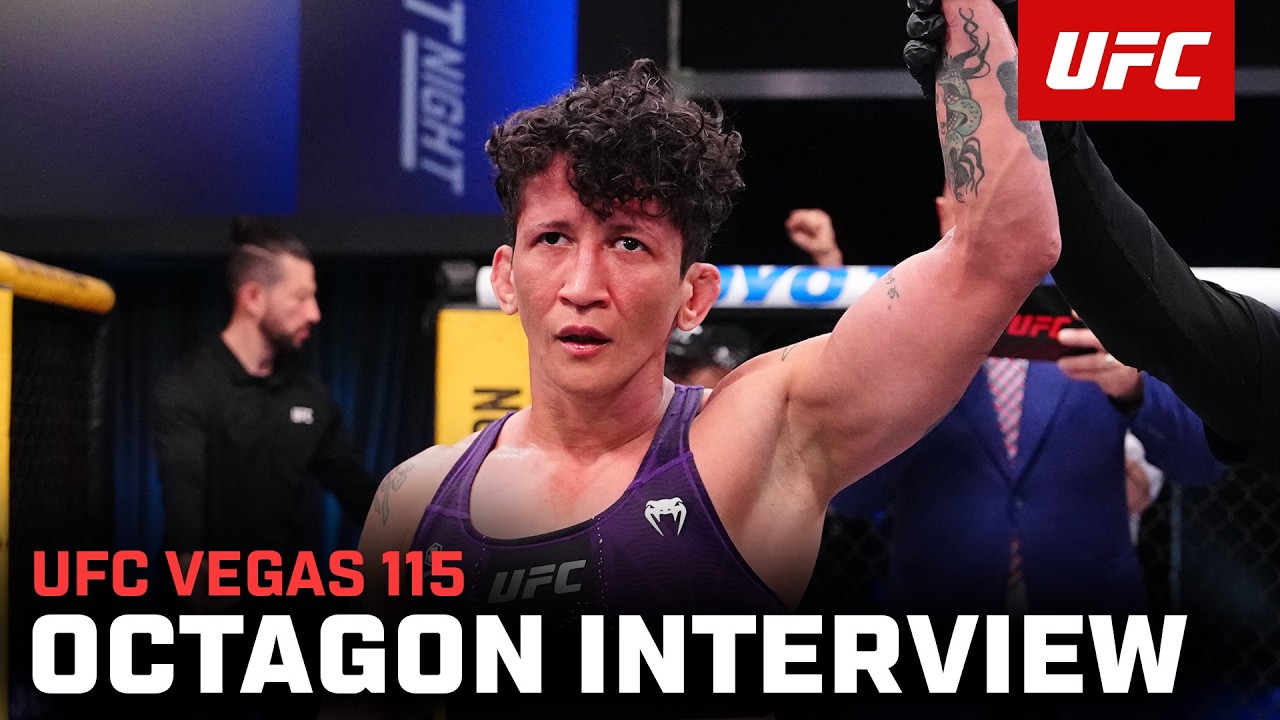 Интервью Вирны Джандиробы в октагоне | UFC Вегас 115